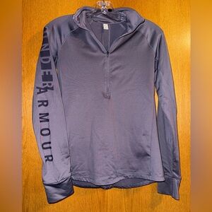Half zip collared sweatshirt